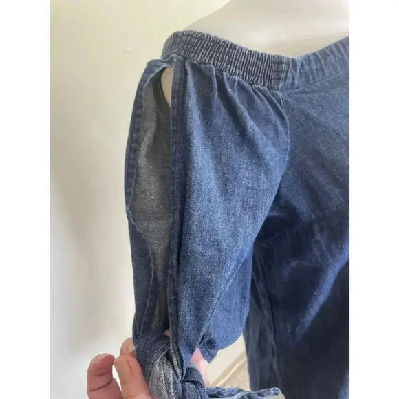 Women's Ralph Lauren Blue Denim Off-the-Shoulder Top - Size M 0066‎ - Picture 6 of 15